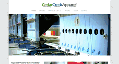 Desktop Screenshot of cedarcreekapparel.com